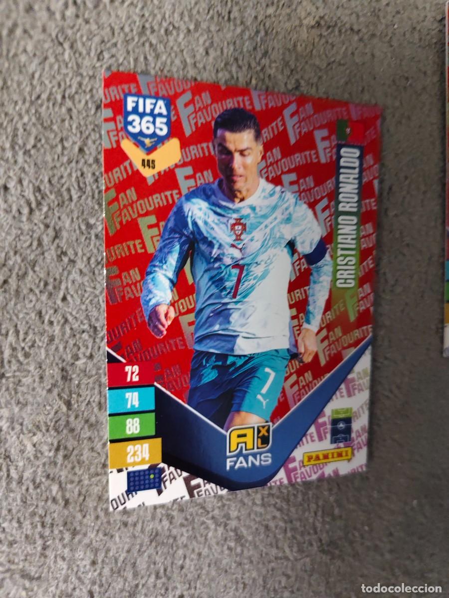 Cromos de f&uacute;tbol: 445 PARALELA ROJA 365 ADRENALYN 26 27 CRISTIANO RONALDO PORTUGAL FAN FAVOURITE 2026 2027 FIFA PANINI