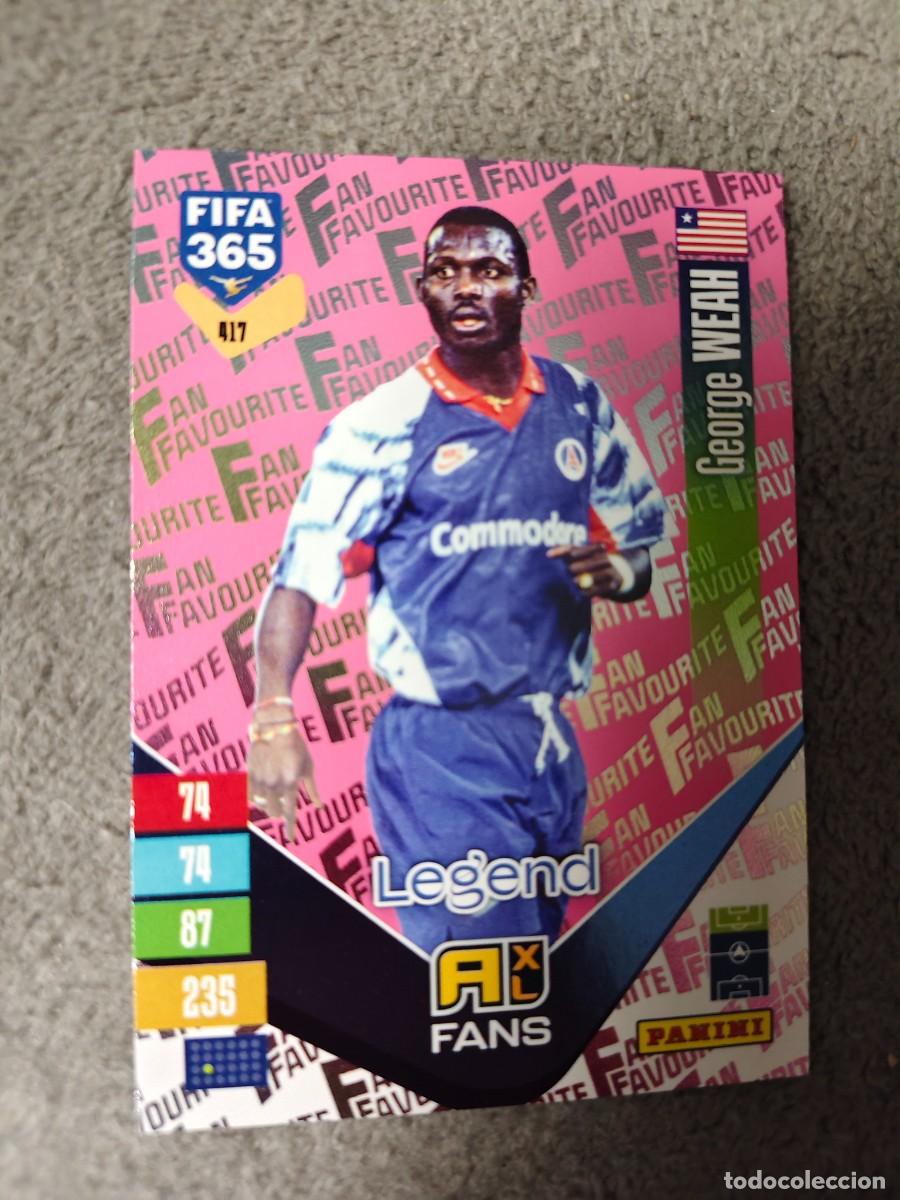 Fu&szlig;ball-Sticker: 417 PARALELA ROSA 365 ADRENALYN 26 27 GEORGE WEAH PARIS PSG FAN FAVOURITE 2026 2027 FIFA PANINI AAV