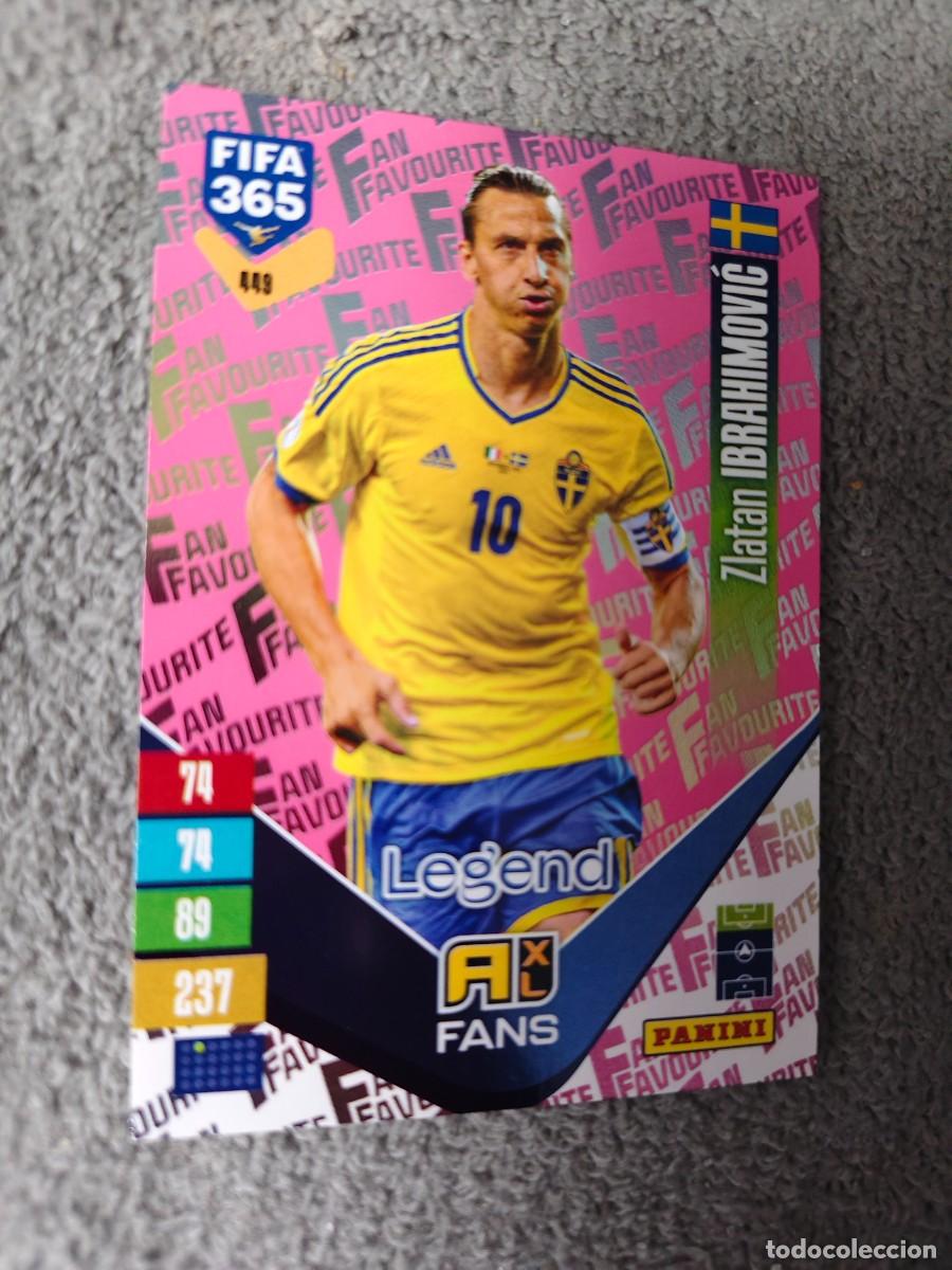 Cromos de f&uacute;tbol: 449 PARALELA ROSA 365 ADRENALYN 26 27 ZLATAN IBRAHIMOVIĆ SUECIA FAN FAVOURITE 2026 2027 FIFA PANINI