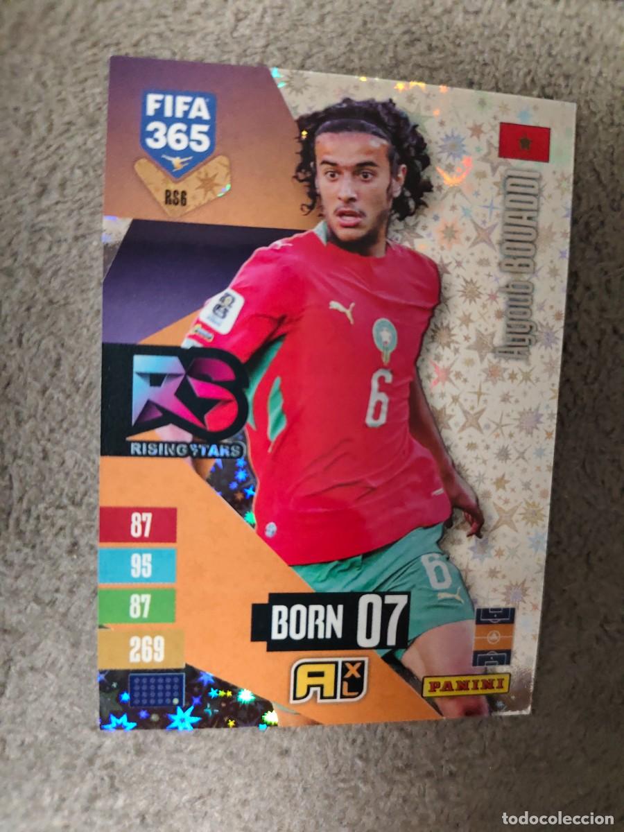 Cromos de f&uacute;tbol: RS6 365 ADRENALYN 26 27 AYYOUB BOUADDI MARRUECOS RISING STARS 2026 2027 FIFA PANINI AAV