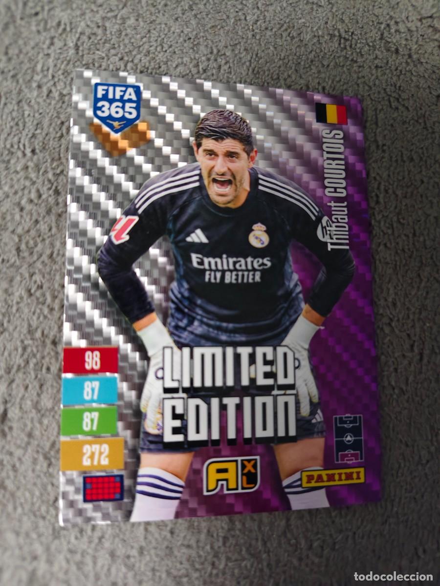 Cromos de f&uacute;tbol: XL 365 ADRENALYN 26 27 THIBAUT COURTOIS REAL MADRID LIMITED EDITION 2026 2027 FIFA PANINI AAV