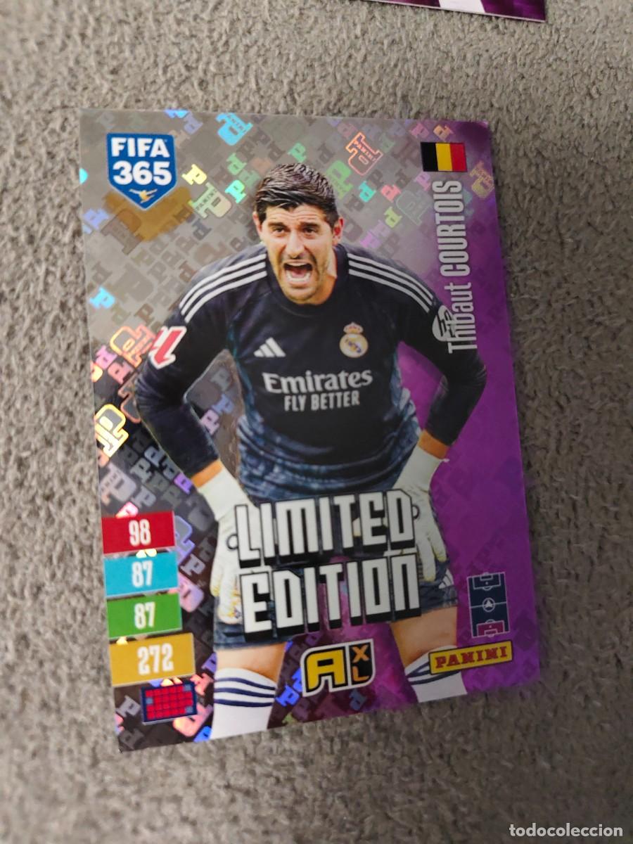 Cromos de f&uacute;tbol: XL HOLO 365 ADRENALYN 26 27 THIBAUT COURTOIS REAL MADRID LIMITED EDITION 2026 2027 FIFA PANINI AAV