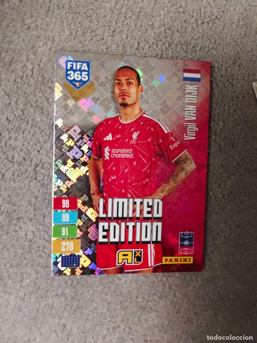 Cromos de f&uacute;tbol: XL HOLO 365 ADRENALYN 26 27 VIRGIL VAN DIJK LIVERPOOL LIMITED EDITION 2026 2027 FIFA PANINI AAV
