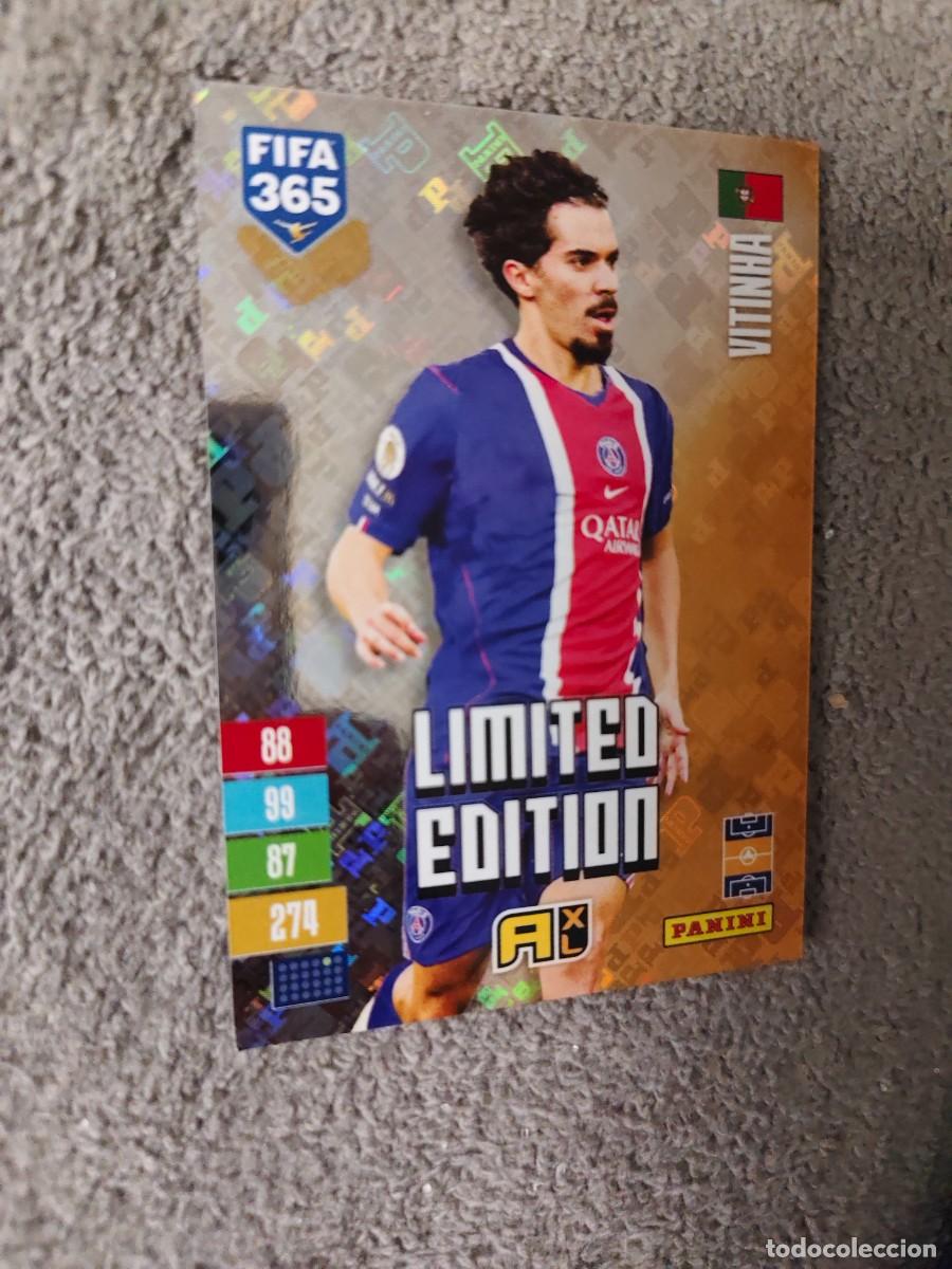 Cromos de f&uacute;tbol: XL HOLO 365 ADRENALYN 26 27 VITINHA PARIS PSG LIMITED EDITION 2026 2027 FIFA PANINI AAV