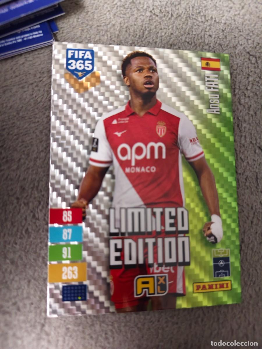 Cromos de f&uacute;tbol: XL 365 ADRENALYN 26 27 ANSU FATI MONACO LIMITED EDITION 2026 2027 FIFA PANINI AAV
