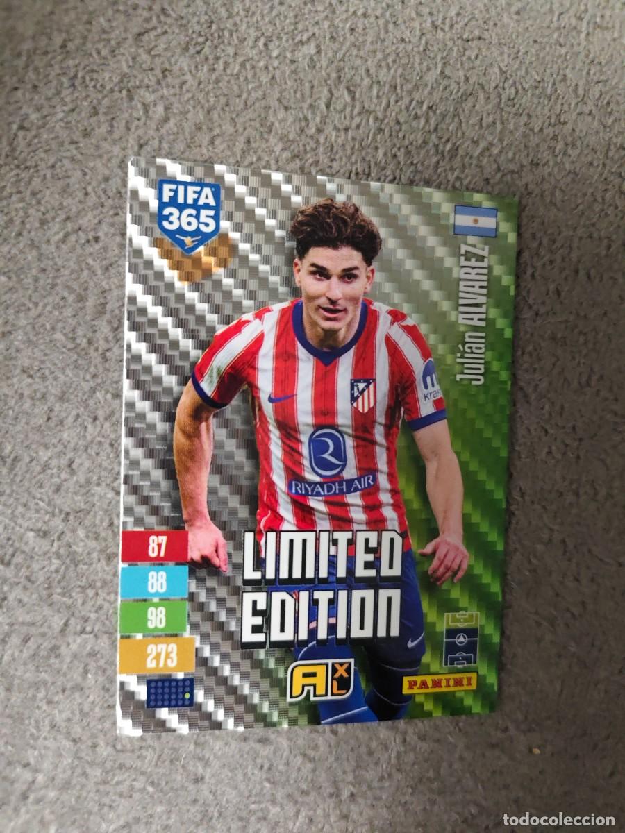 Cromos de f&uacute;tbol: XL 365 ADRENALYN 26 27 JULI&Aacute;N &Aacute;LVAREZ ATLETICO DE MADRID LIMITED EDITION 2026 2027 FIFA PANINI AAV