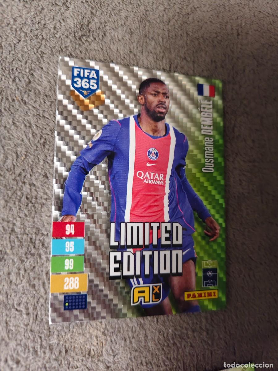 Cromos de f&uacute;tbol: XL 365 ADRENALYN 26 27 OUSMANE DEMBELE PARIS PSG LIMITED EDITION 2026 2027 FIFA PANINI AAV