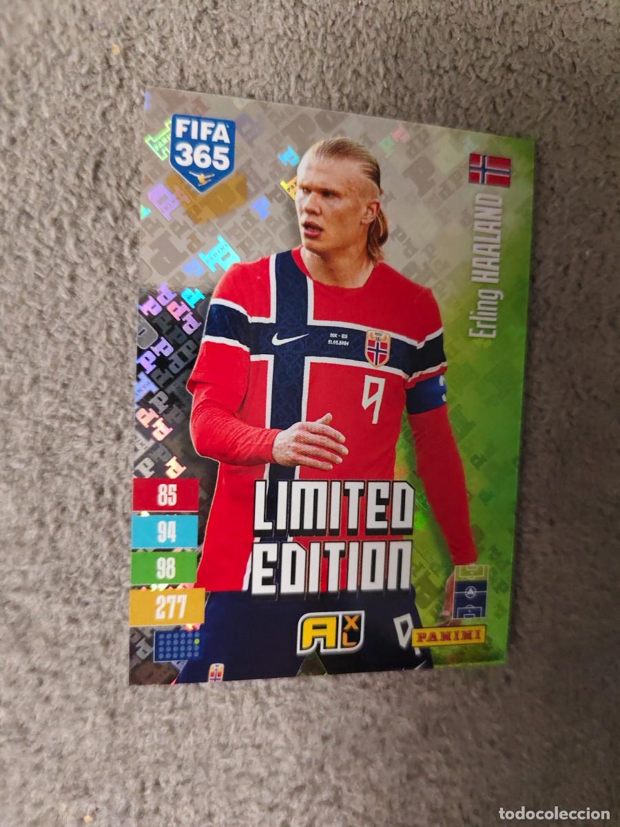 Cromos de f&uacute;tbol: XL HOLO 365 ADRENALYN 26 27 ERLING HAALAND NORUEGA LIMITED EDITION 2026 2027 FIFA PANINI AAV