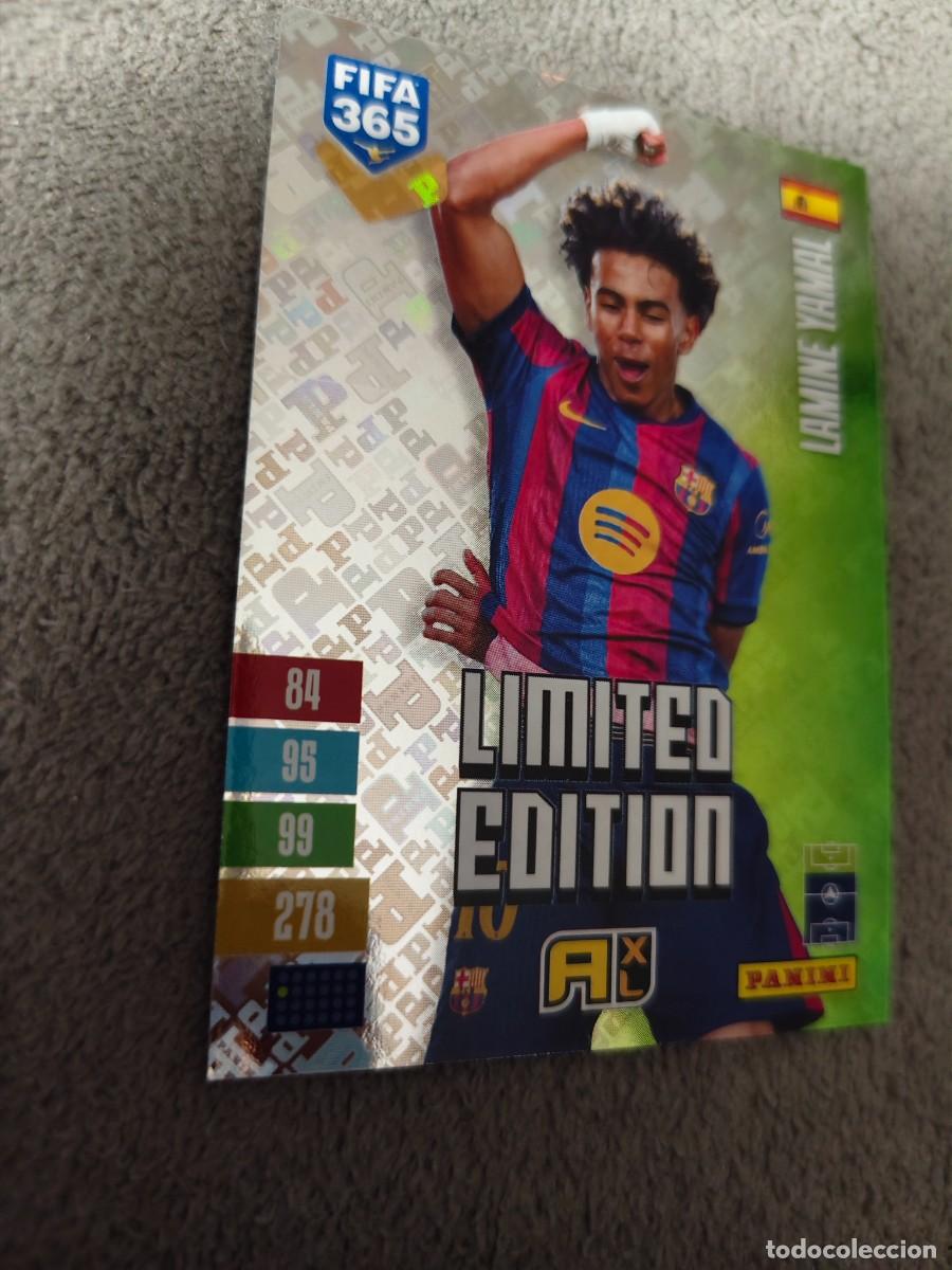 Cromos de f&uacute;tbol: XL HOLO 365 ADRENALYN 26 27 LAMINE YAMAL BARCELONA LIMITED EDITION 2026 2027 FIFA PANINI AAV