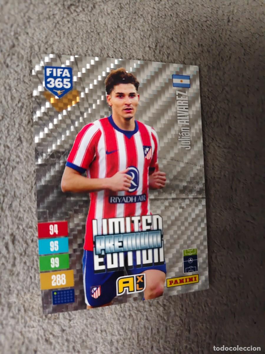 Cromos de f&uacute;tbol: XL 365 ADRENALYN 26 27 JULI&Aacute;N &Aacute;LVAREZ ATLETICO DE MADRID LIMITED PREMIUM EDITION 2026 2027 FIFA PANI