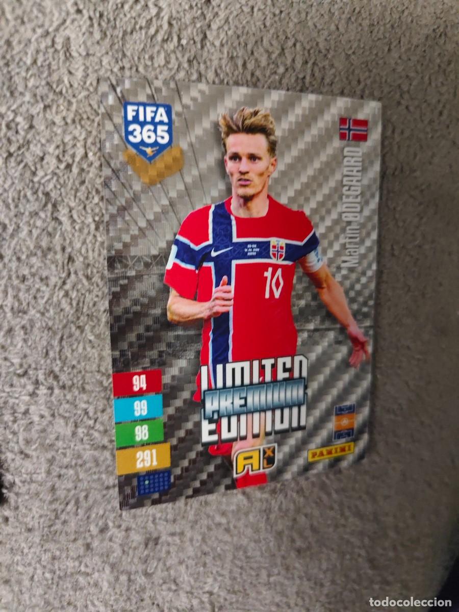 Cromos de f&uacute;tbol: XL 365 ADRENALYN 26 27 MARTIN &Oslash;DEGAARD NORUEGA LIMITED PREMIUM EDITION 2026 2027 FIFA PANINI AAV