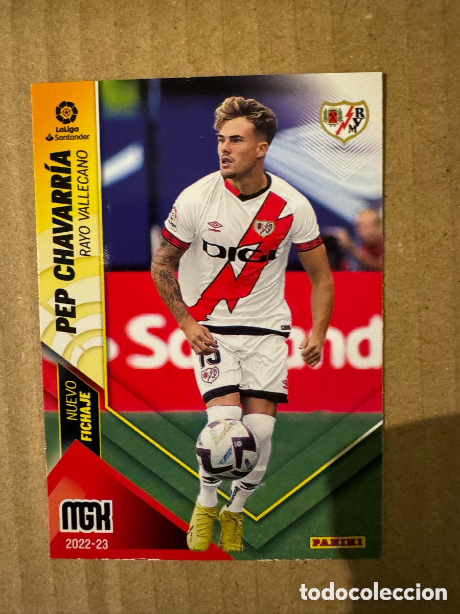 Cromos de f&uacute;tbol: Megacracks 22 23 2022 2023 # 471 Pep Chavarr&iacute;a Rayo Vallecano Nuevo Fichaje 3a Tercera 3 Edici&oacute;n