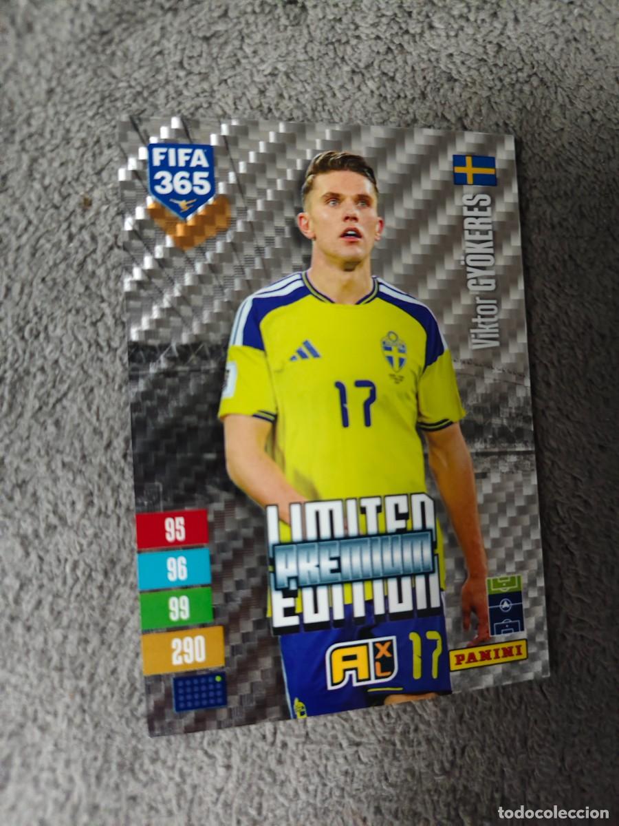 Cromos de f&uacute;tbol: XL 365 ADRENALYN 26 27 VIKTOR GY&Ouml;KERES SUECIA LIMITED PREMIUM EDITION 2026 2027 FIFA PUNTA TOCADA
