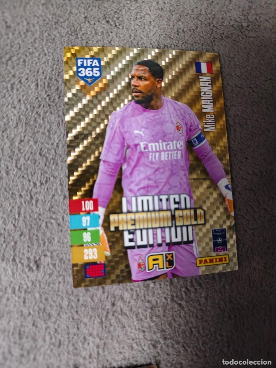 Cromos de f&uacute;tbol: XL 365 ADRENALYN 26 27 MIKE MAIGNAN MILAN LIMITED EDITION PREMIUM GOLD 2026 2027 FIFA PANINI AAV