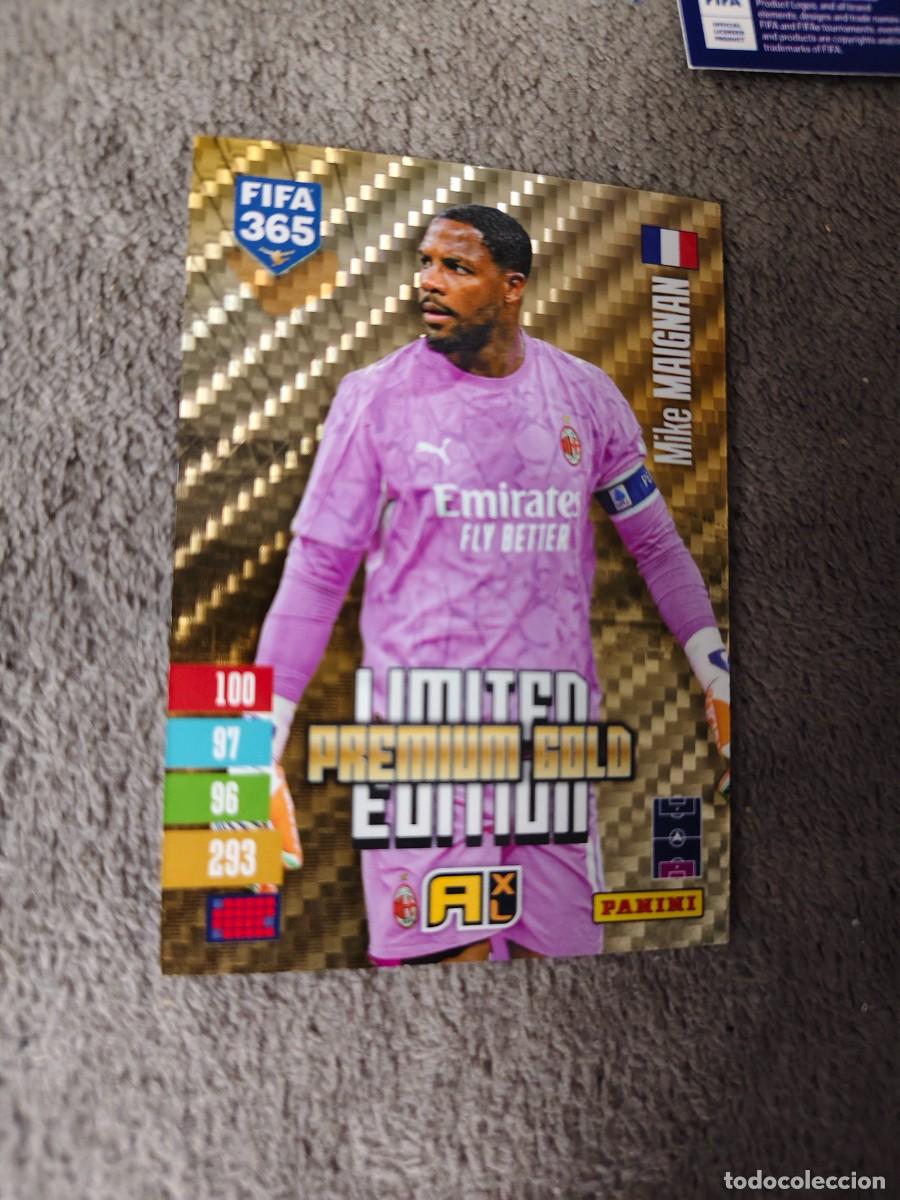Cromos de f&uacute;tbol: XL 365 ADRENALYN 26 27 MIKE MAIGNAN MILAN LIMITED EDITION PREMIUM GOLD 2026 2027 FIFA PANINI AAV