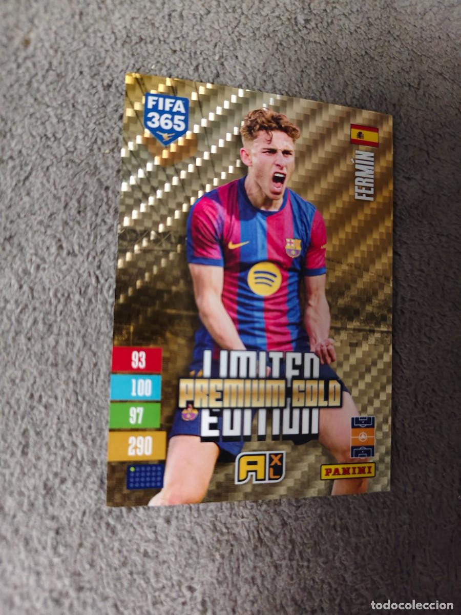 Cromos de f&uacute;tbol: XL 365 ADRENALYN 26 27 FERM&Iacute;N L&Oacute;PEZ BARCELONA LIMITED EDITION PREMIUM GOLD 2026 2027 FIFA PANINI AAV