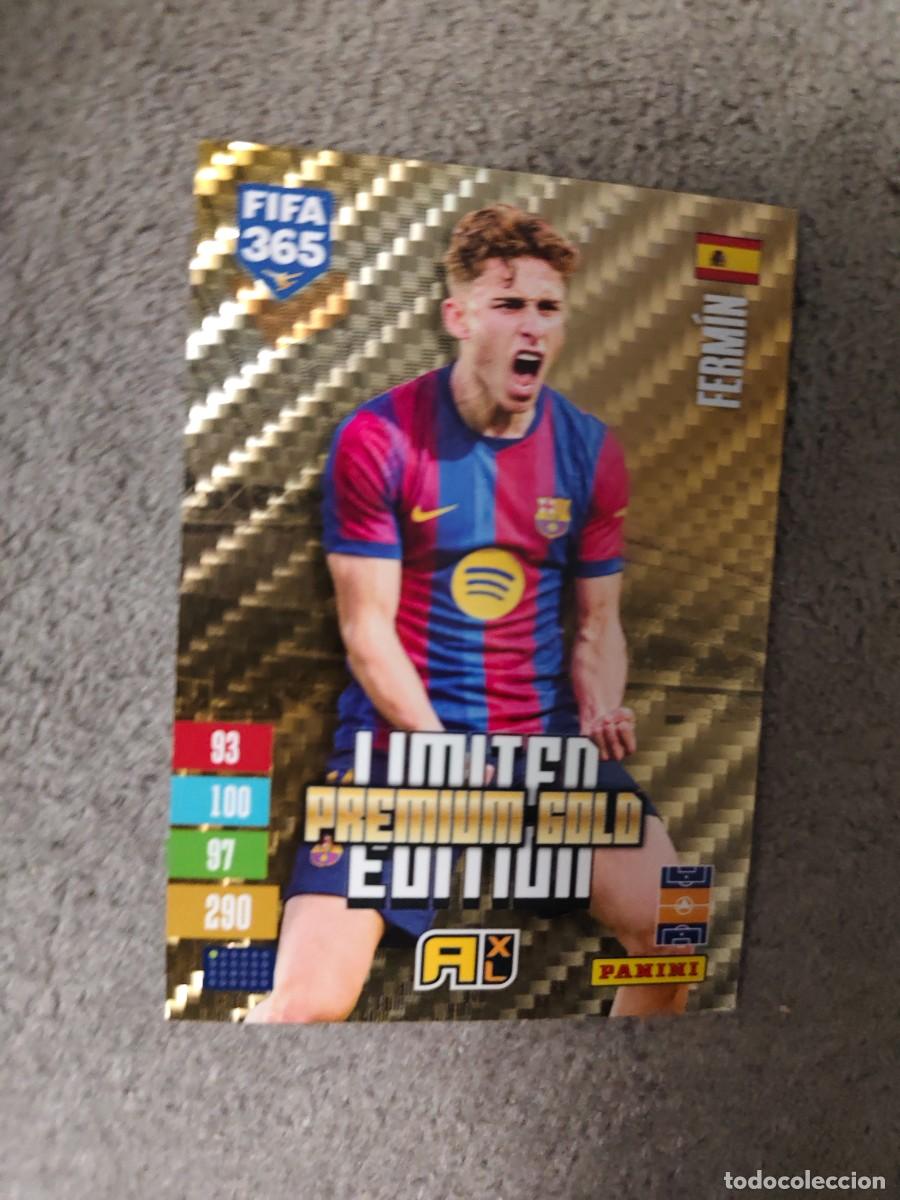 Cromos de f&uacute;tbol: XL 365 ADRENALYN 26 27 FERM&Iacute;N L&Oacute;PEZ BARCELONA LIMITED EDITION PREMIUM GOLD 2026 2027 FIFA PANINI AAV