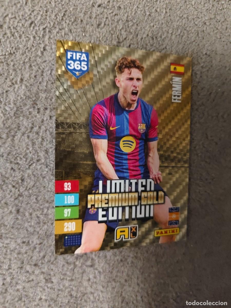 Cromos de f&uacute;tbol: XL 365 ADRENALYN 26 27 FERM&Iacute;N L&Oacute;PEZ BARCELONA LIMITED EDITION PREMIUM GOLD 2026 2027 FIFA PANINI AAV