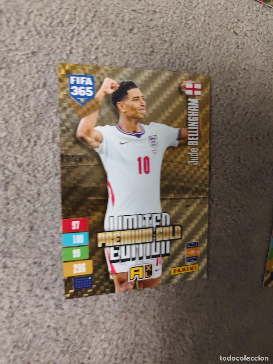 Cromos de f&uacute;tbol: XL 365 ADRENALYN 26 27 JUDE BELLINGHAM INGLATERRA LIMITED EDITION PREMIUM GOLD 2026 2027 FIFA PANINI