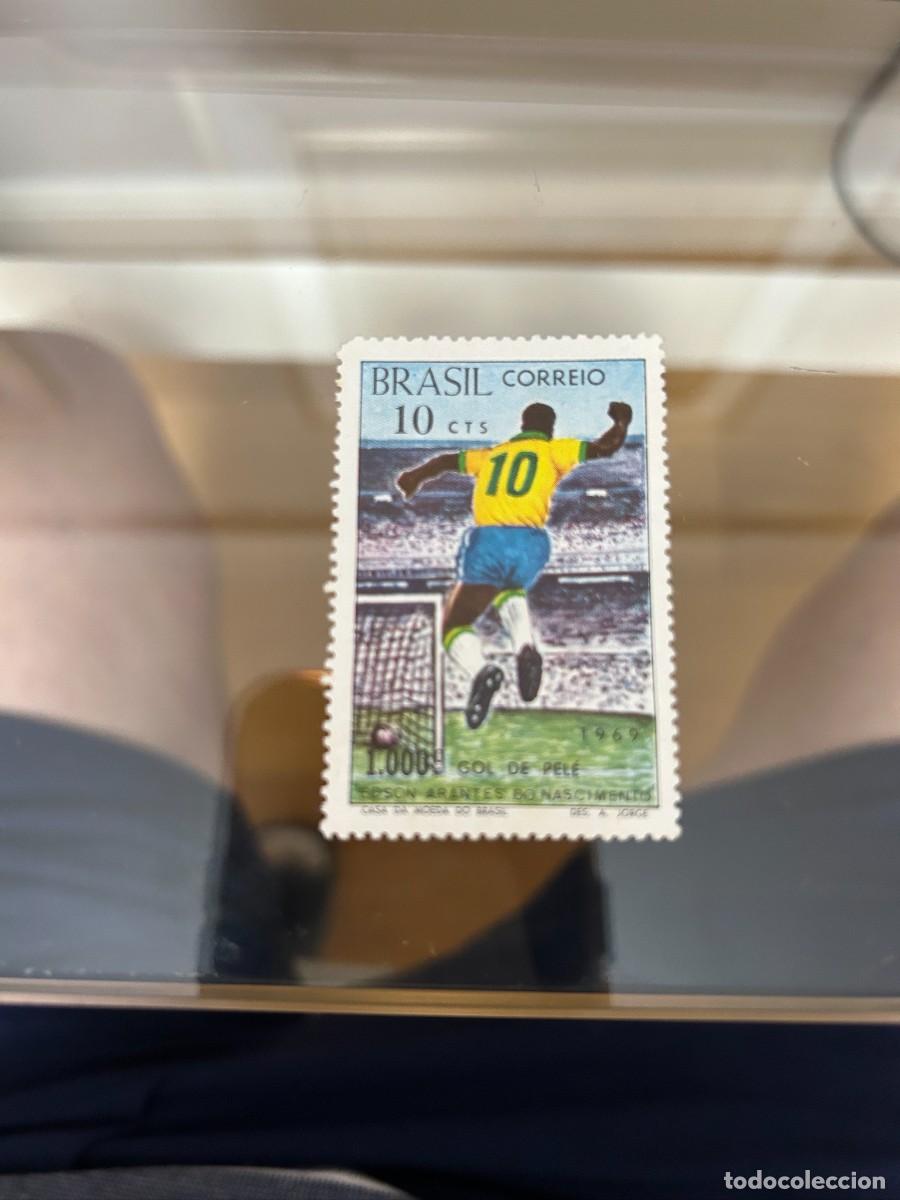 Cromos de f&uacute;tbol: brasil 1000 goles de pele buen estado