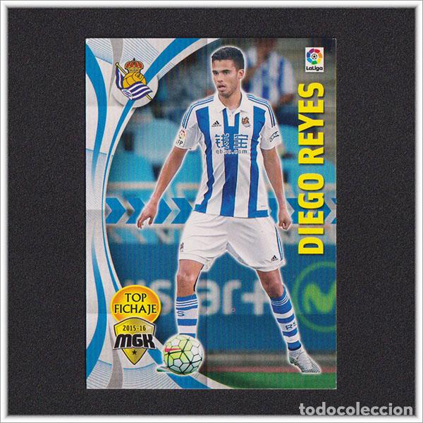 Cromos de Futebol: MEGACRACKS 2015 2016 15 16 PANINI DIEGO REYES 428 FICHAJE REAL SOCIEDAD COLECCI&Oacute;N LIGA MGK 3&ordm; ED