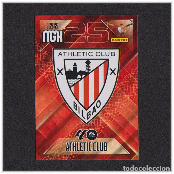 Cromos de Futebol: MEGACRACKS 2026 2027 26 27 PANINI ESCUDO 37 ATHLETIC BILBAO COLECCI&Oacute;N ALBUM LIGA F&Uacute;TBOL MGK