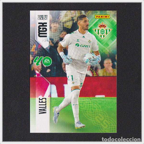 Cromos de f&uacute;tbol: MEGACRACKS 2026 2027 26 27 PANINI VALLES 92 BETIS COLECCI&Oacute;N ALBUM LIGA F&Uacute;TBOL MGK