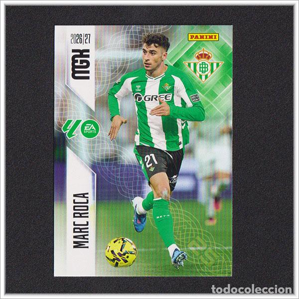 Cromos de f&uacute;tbol: MEGACRACKS 2026 2027 26 27 PANINI MARC ROCA 99 BETIS COLECCI&Oacute;N ALBUM LIGA F&Uacute;TBOL MGK