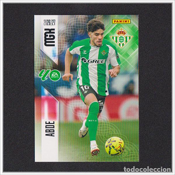 Cromos de f&uacute;tbol: MEGACRACKS 2026 2027 26 27 PANINI ABDE 108 BETIS COLECCI&Oacute;N ALBUM LIGA F&Uacute;TBOL MGK