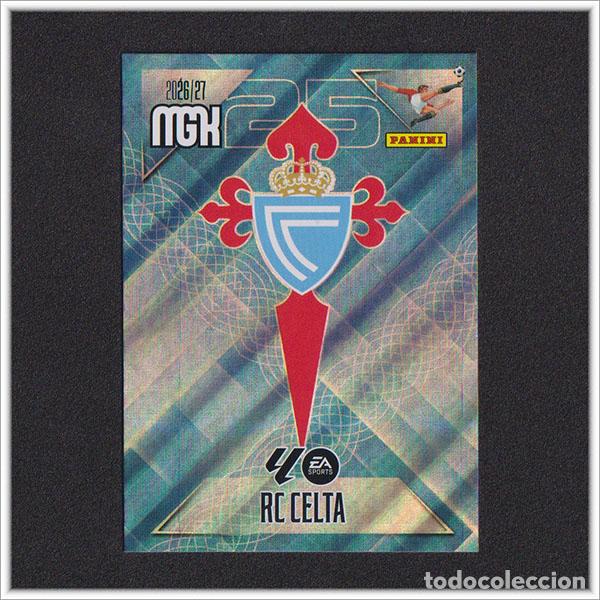 Cromos de f&uacute;tbol: MEGACRACKS 2026 2027 26 27 PANINI ESCUDO 109 CELTA DE VIGO COLECCI&Oacute;N ALBUM LIGA F&Uacute;TBOL MGK