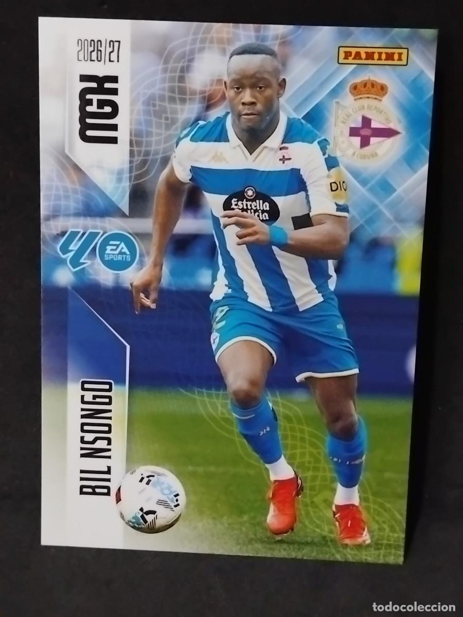Cromos de f&uacute;tbol: BIL NSONGO 144 - DEPORTIVO CORU&Ntilde;A #144 - LALIGA PANINI MGK MEGACRACKS 2026-27 2026 2027 Mega cracks