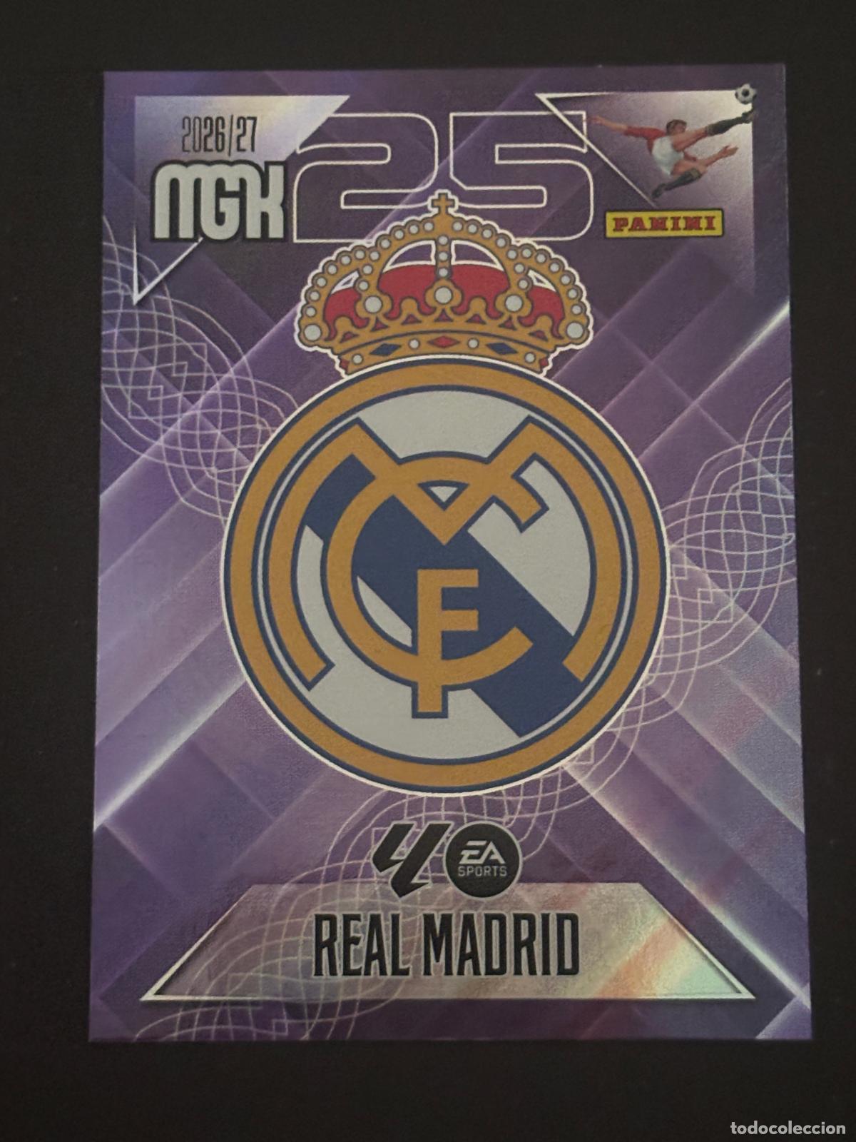 Cromos de f&uacute;tbol: 217 ESCUDO REAL MADRID MEGACRACKS MGK 26-27 2026-2027 PANINI LIGA