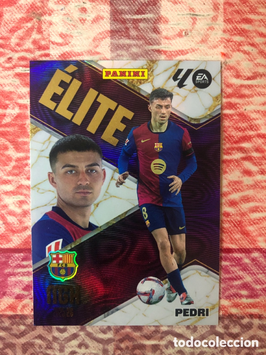 Cromos de f&uacute;tbol: Pedri elite n&uacute;mero 15 Del Barcelona megacracks 25-26 2025-2026
