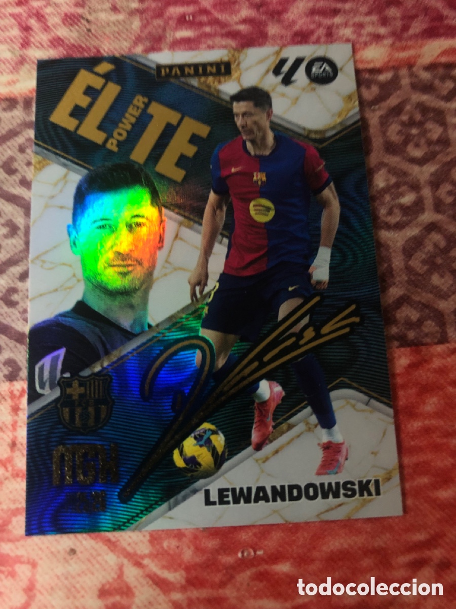 Cromos de f&uacute;tbol: P10 P 10 Robert Lewandowski - FC Barcelona - ELITE POWER - PANINI Megacracks MGK 2025 2026 25 26
