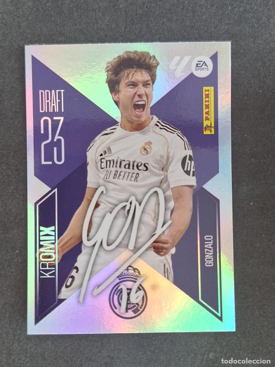 Cromos de f&uacute;tbol: L2 GONZALO REAL MADRID DRAFT 23 KROMIX LIGA ESTE 2026 2027 26 27 NUNCA PEGADO SIN PEGAR