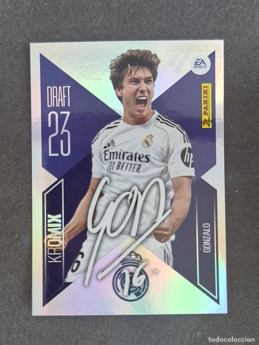 Cromos de f&uacute;tbol: L2 GONZALO REAL MADRID DRAFT 23 KROMIX LIGA ESTE 2026 2027 26 27 NUNCA PEGADO SIN PEGAR