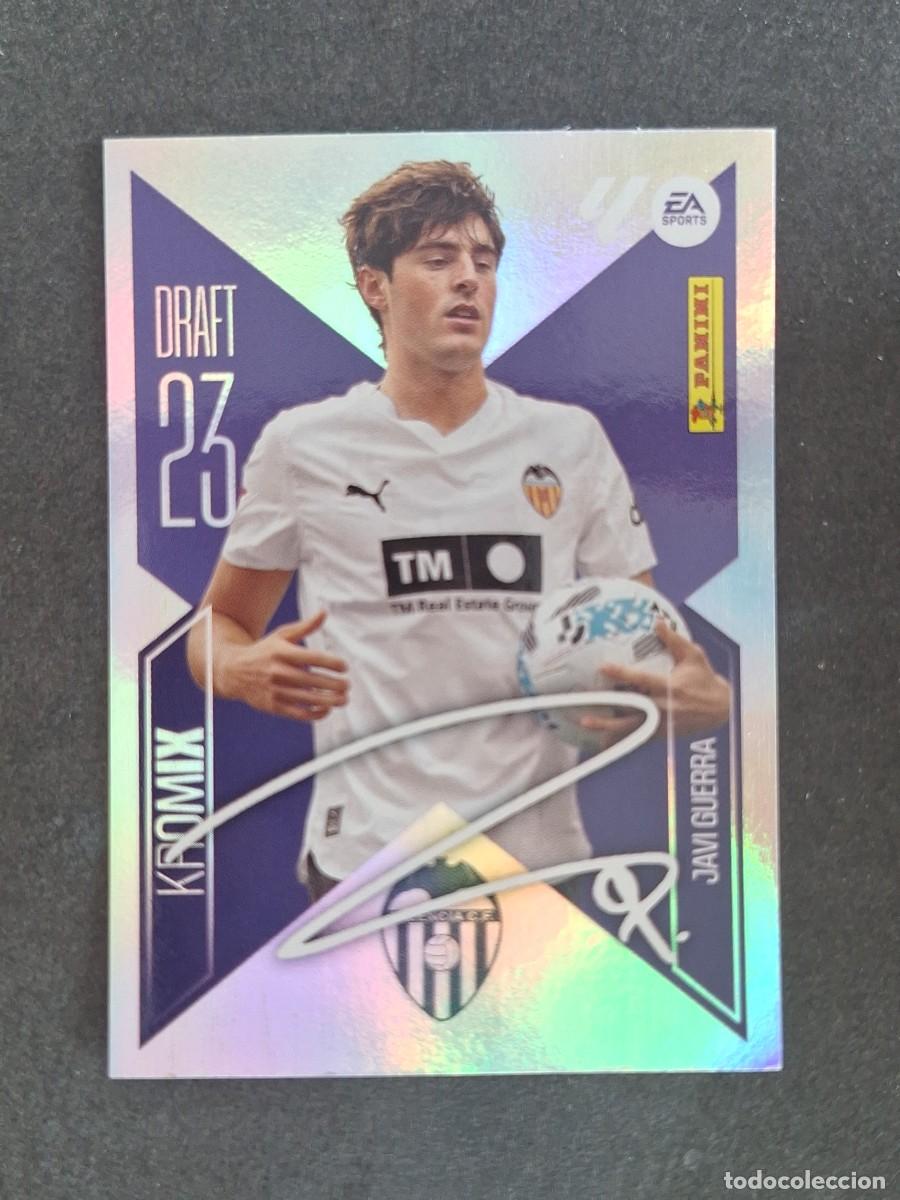 Figurine di Calcio: L2 JAVI GUERRA VALENCIA C. F. DRAFT 23 KROMIX LIGA ESTE 2026 2027 26 27 NUNCA PEGADO SIN PEGAR