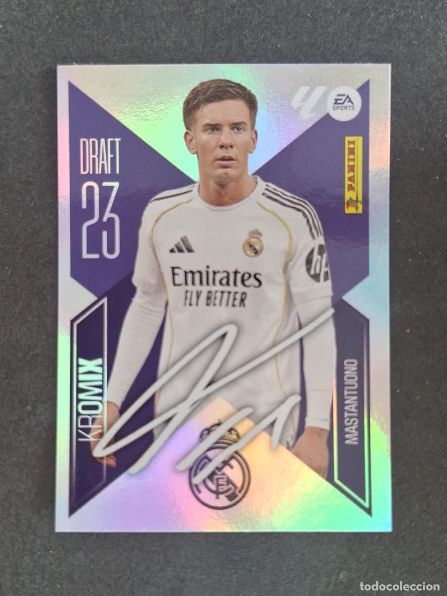 Fu&szlig;ball-Sticker: L2 MASTANTUONO REAL MADRID DRAFT 23 KROMIX LIGA ESTE 2026 2027 26 27 NUNCA PEGADO SIN PEGAR
