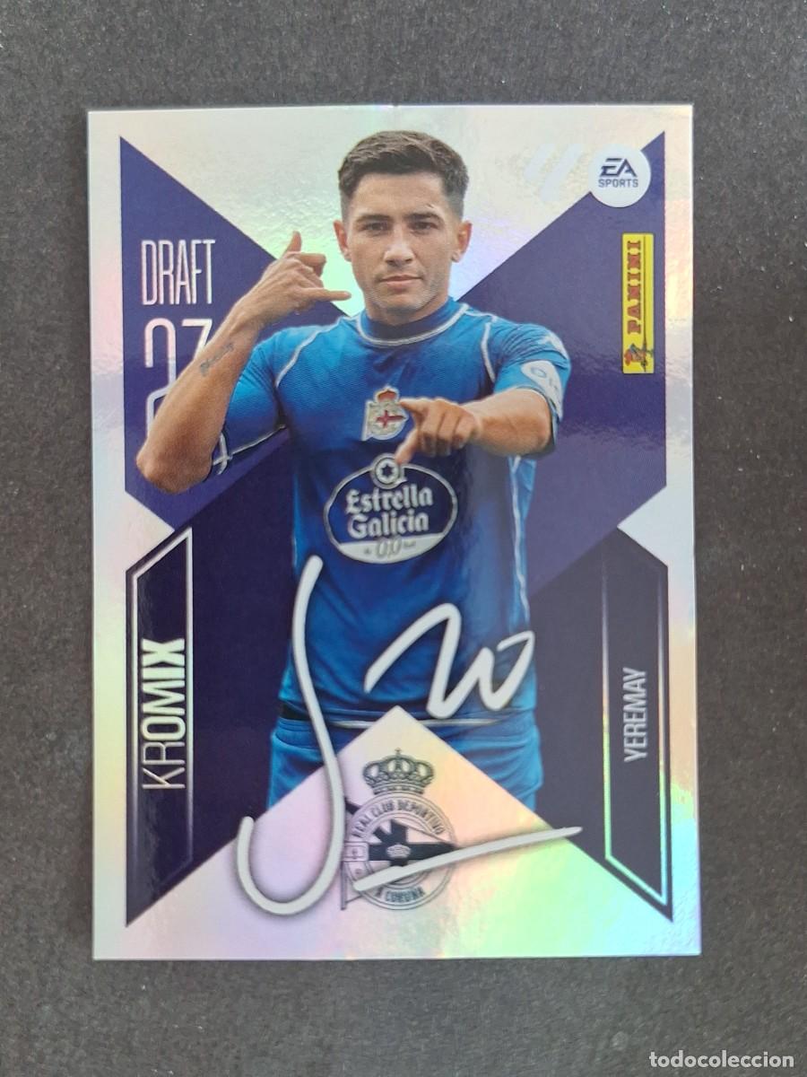 Cromos de f&uacute;tbol: L2 YEREMAY DEPORTIVO DE LA CORU&Ntilde;A DRAFT 23 KROMIX LIGA ESTE 2026 2027 26 27 NUNCA PEGADO SIN PEGAR