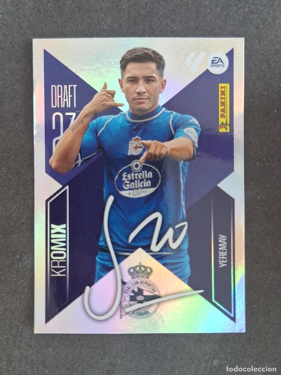 Cromos de f&uacute;tbol: L2 YEREMAY DEPORTIVO DE LA CORU&Ntilde;A DRAFT 23 KROMIX LIGA ESTE 2026 2027 26 27 NUNCA PEGADO SIN PEGAR