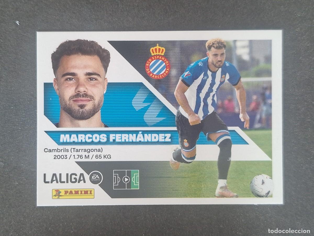 Fu&szlig;ball-Sticker: L2 MARCOS FERNANDEZ R. C. D. ESPA&Ntilde;OL LIGA ESTE 2026 2027 26 27 NUNCA PEGADO SIN PEGAR