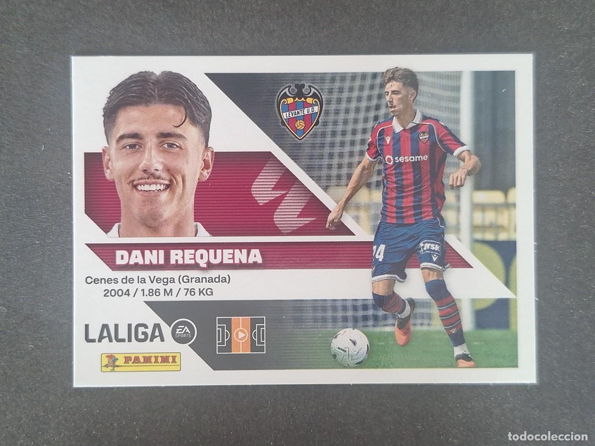 Fu&szlig;ball-Sticker: L2 DANI REQUENA LEVANTE U. D. LIGA ESTE 2026 2027 26 27 NUNCA PEGADO SIN PEGAR