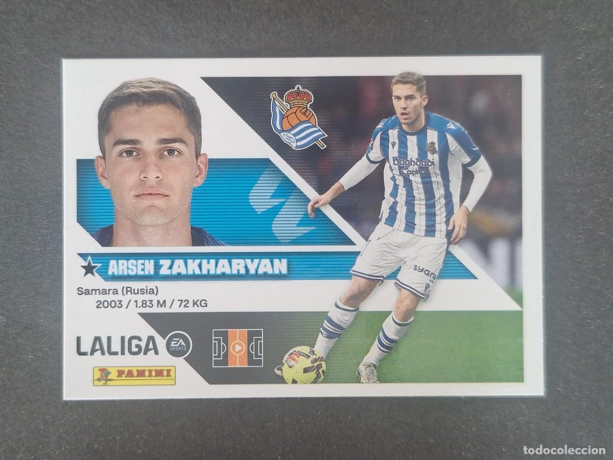 Cromos de f&uacute;tbol: L2 ZAKHARYAN REAL SOCIEDAD LIGA ESTE 2026 2027 26 27 NUNCA PEGADO SIN PEGAR