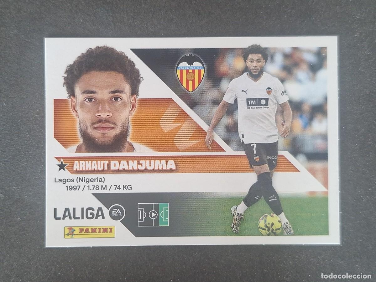 Cromos de f&uacute;tbol: L2 DANJUMA VALENCIA C. F. COLOCA LIGA ESTE 2026 2027 26 27 NUNCA PEGADO SIN PEGAR