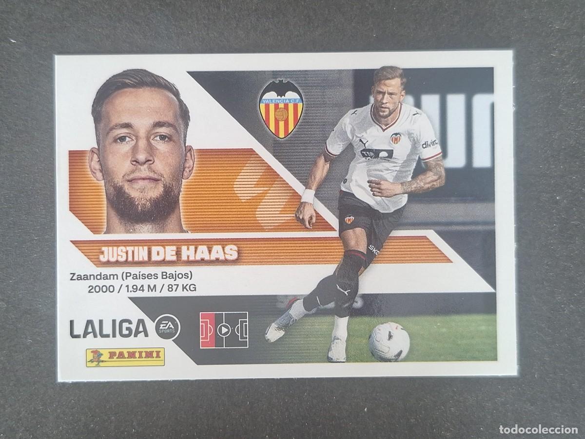 Cromos de f&uacute;tbol: L2 DE HAAS VALENCIA C. F. FICHAJE 9 LIGA ESTE 2026 2027 26 27 NUNCA PEGADO SIN PEGAR