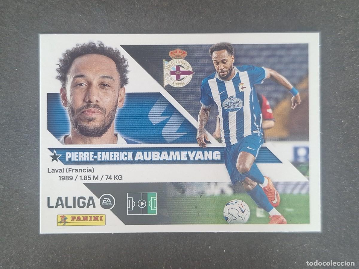 Cromos de f&uacute;tbol: L2 AUBAMEYANG DEPORTIVO DE LA CORU&Ntilde;A FICHAJE 12 LIGA ESTE 2026 2027 26 27 NUNCA PEGADO SIN PEGAR