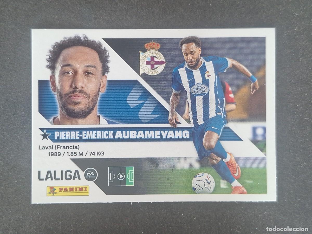 Cromos de f&uacute;tbol: L2 AUBAMEYANG DEPORTIVO DE LA CORU&Ntilde;A FICHAJE 12 LIGA ESTE 2026 2027 26 27 NUNCA PEGADO SIN PEGAR