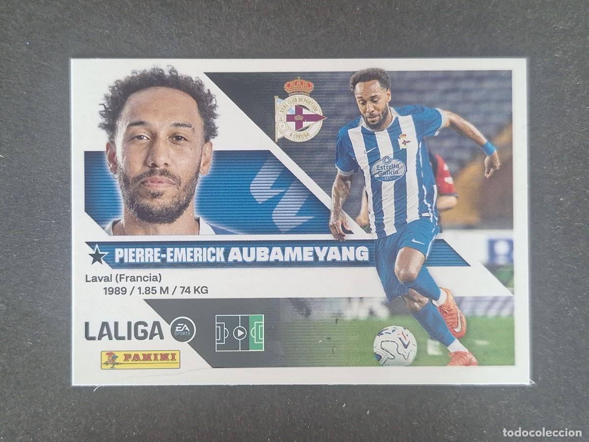 Cromos de f&uacute;tbol: L2 AUBAMEYANG DEPORTIVO DE LA CORU&Ntilde;A FICHAJE 12 LIGA ESTE 2026 2027 26 27 NUNCA PEGADO SIN PEGAR