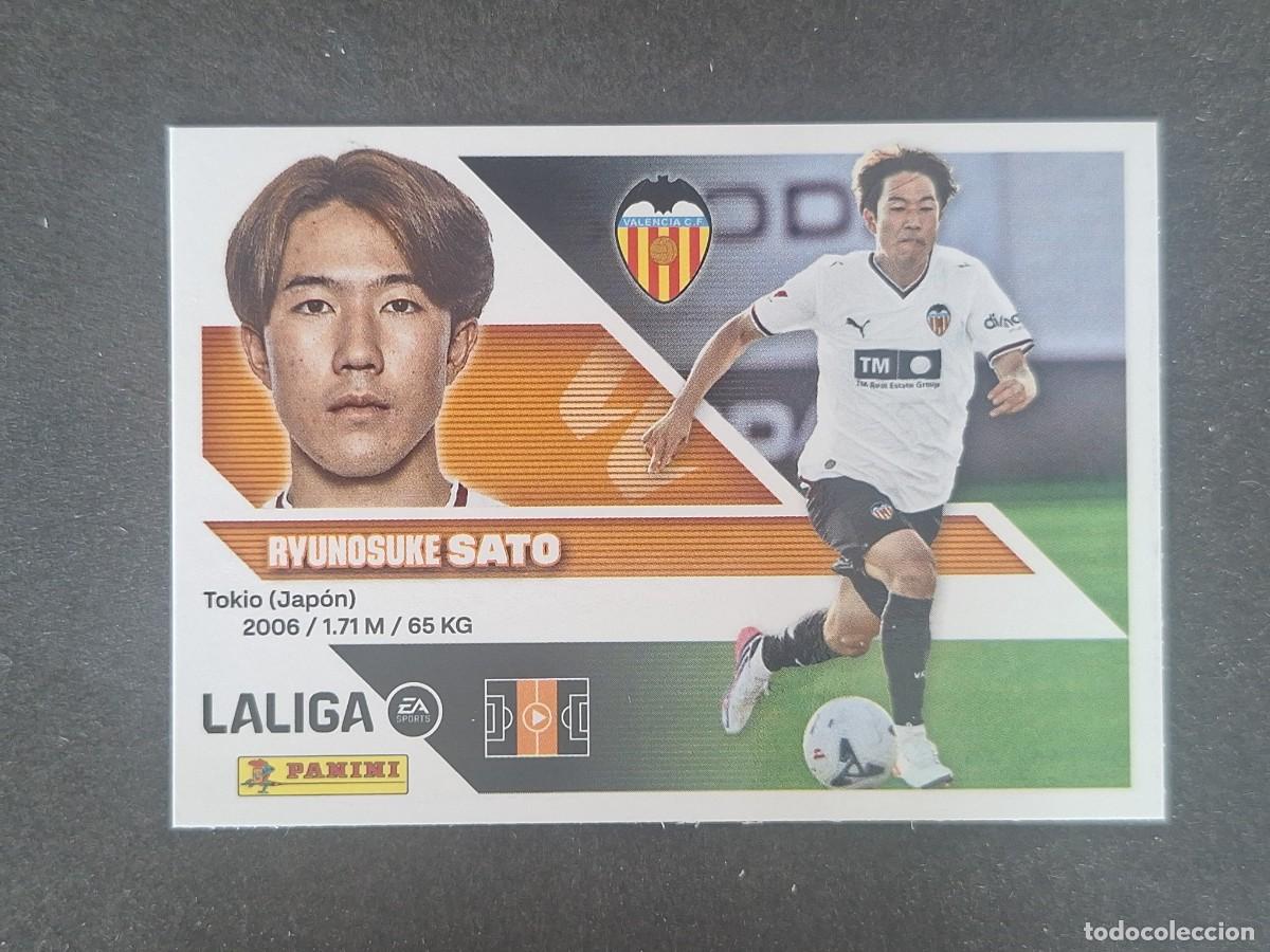Cromos de f&uacute;tbol: L2 SATO VALENCIA C. F. FICHAJE 14 LIGA ESTE 2026 2027 26 27 NUNCA PEGADO SIN PEGAR