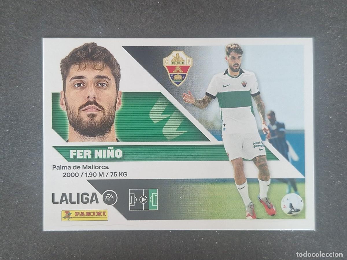 Cromos de f&uacute;tbol: L2 FER NI&Ntilde;O ELCHE C. F. FICHAJE 15 LIGA ESTE 2026 2027 26 27 NUNCA PEGADO SIN PEGAR